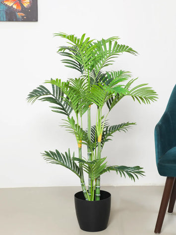 4Ft Artificial Areca Palm Plants for with Pot