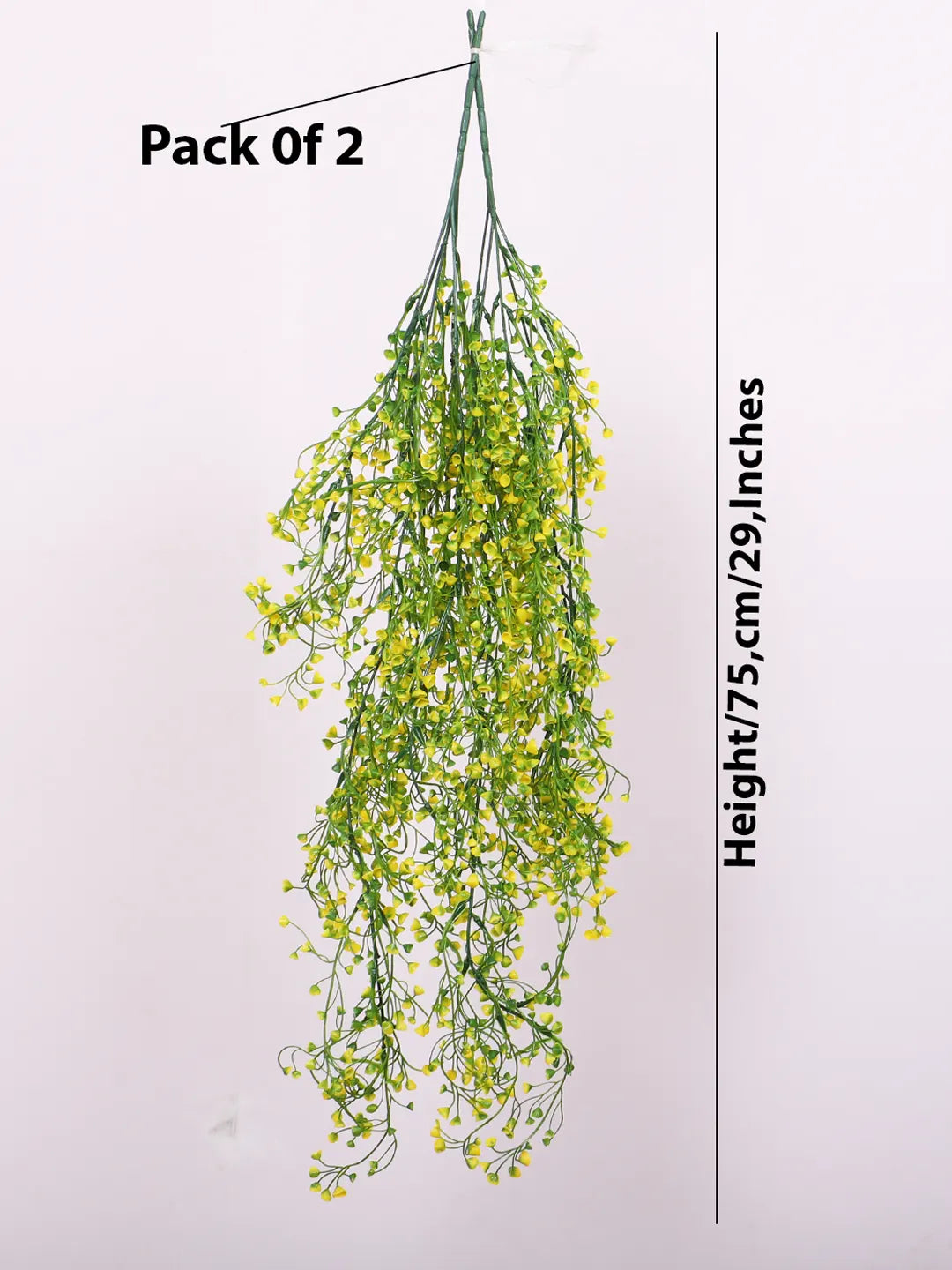 2.6Ft Artificial Hanging Green Creeper Plants Pack of 2