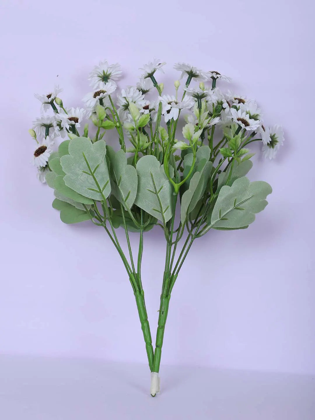 1Ft Artificial Dutch Daisy Flower Potted Plant With Black Pot