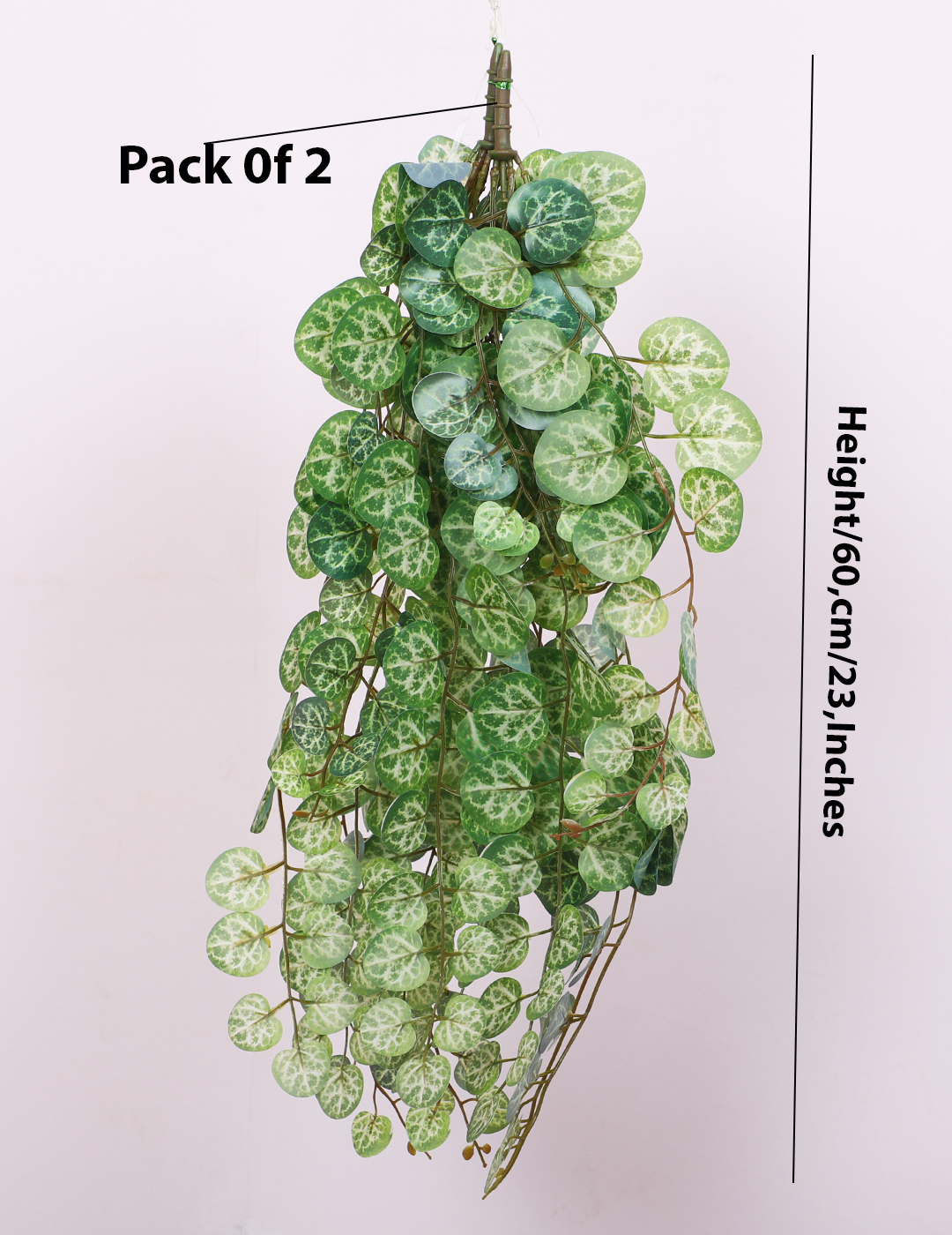 1.9Ft Artificial Hanging Green Creeper Plants Pack of 2