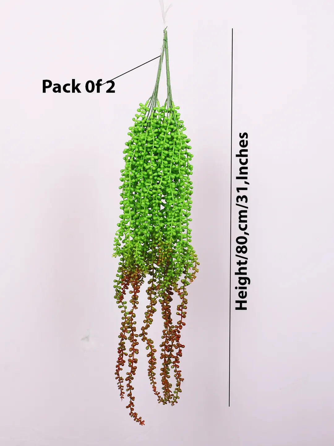 2.6Ft Artificial Hanging Green Creeper Plants Pack of 2