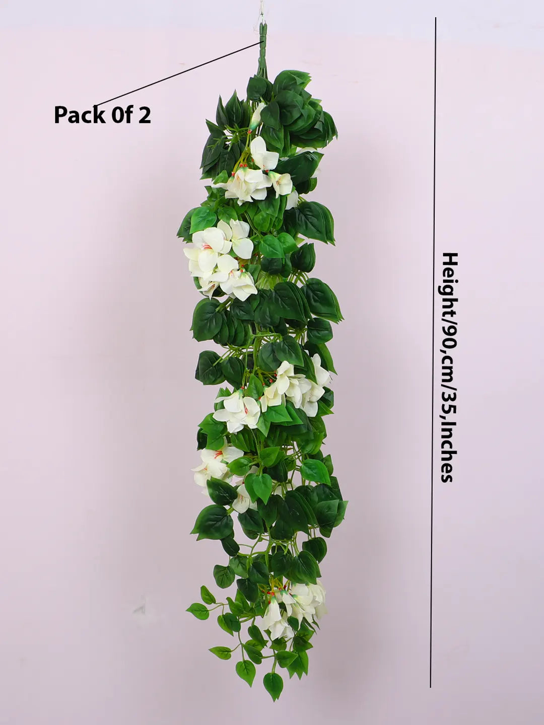 2.7Ft Artificial Hanging Bougainvillea Creeper Flowers Pack of 2