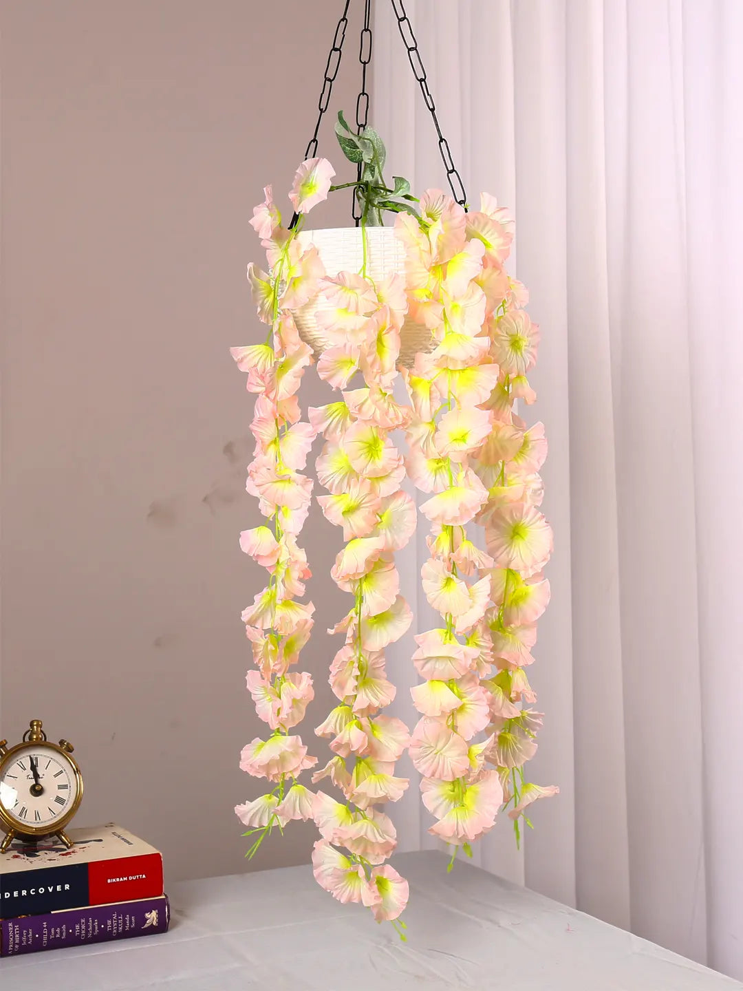 2.4Ft Artificial Morning Glory Flowers Bush Pcak of 1