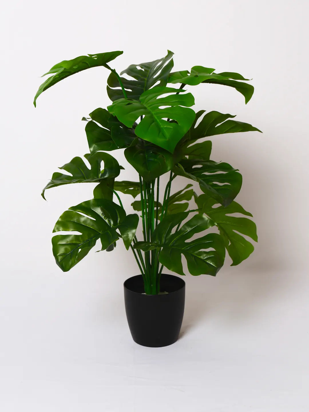 2.1Ft Artificial Monstera Floor Plant with 18 Big Leaves with Pot