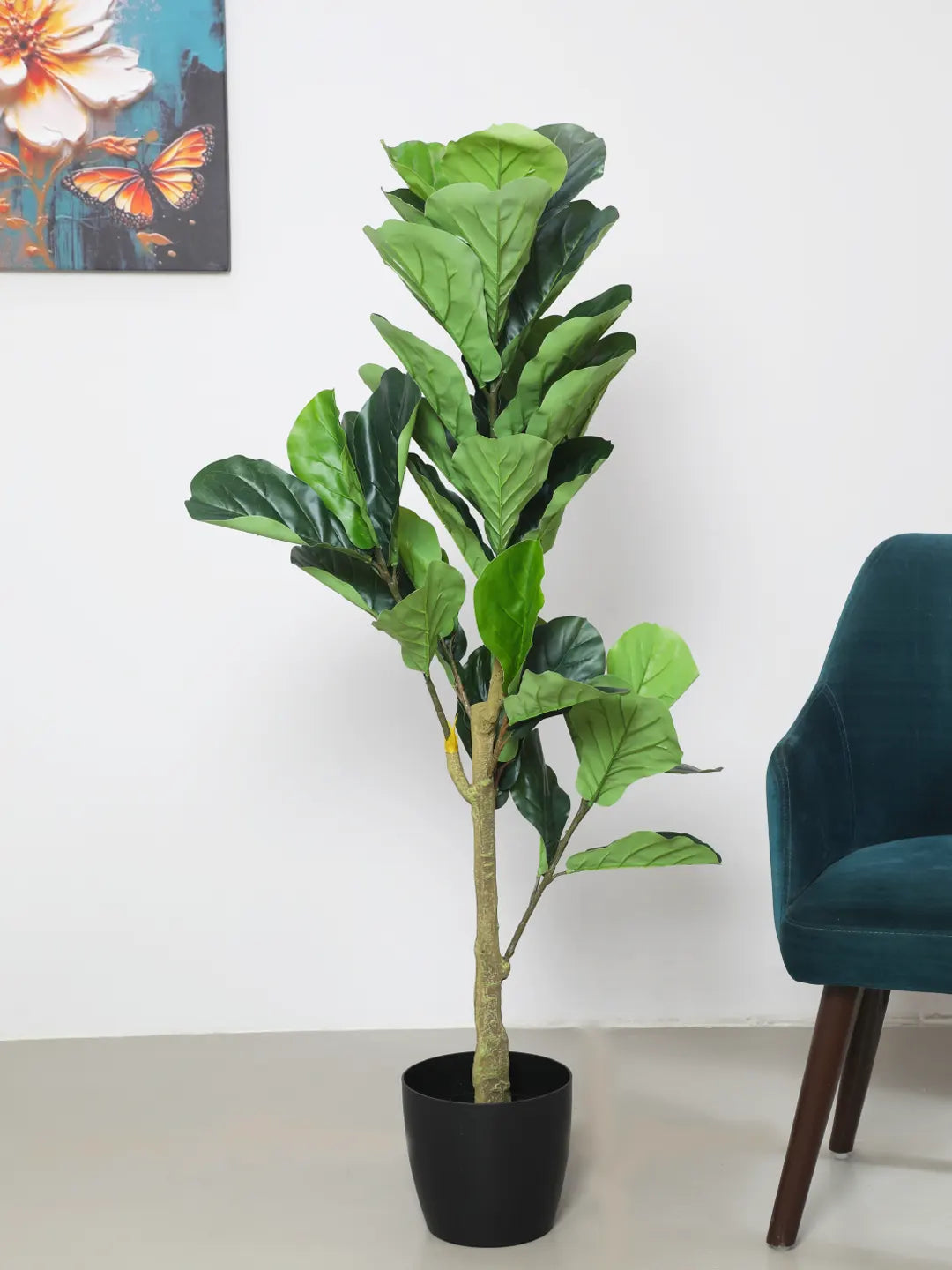 4.Ft Artificial Fiddle Leaf Fig Plants for with Pot