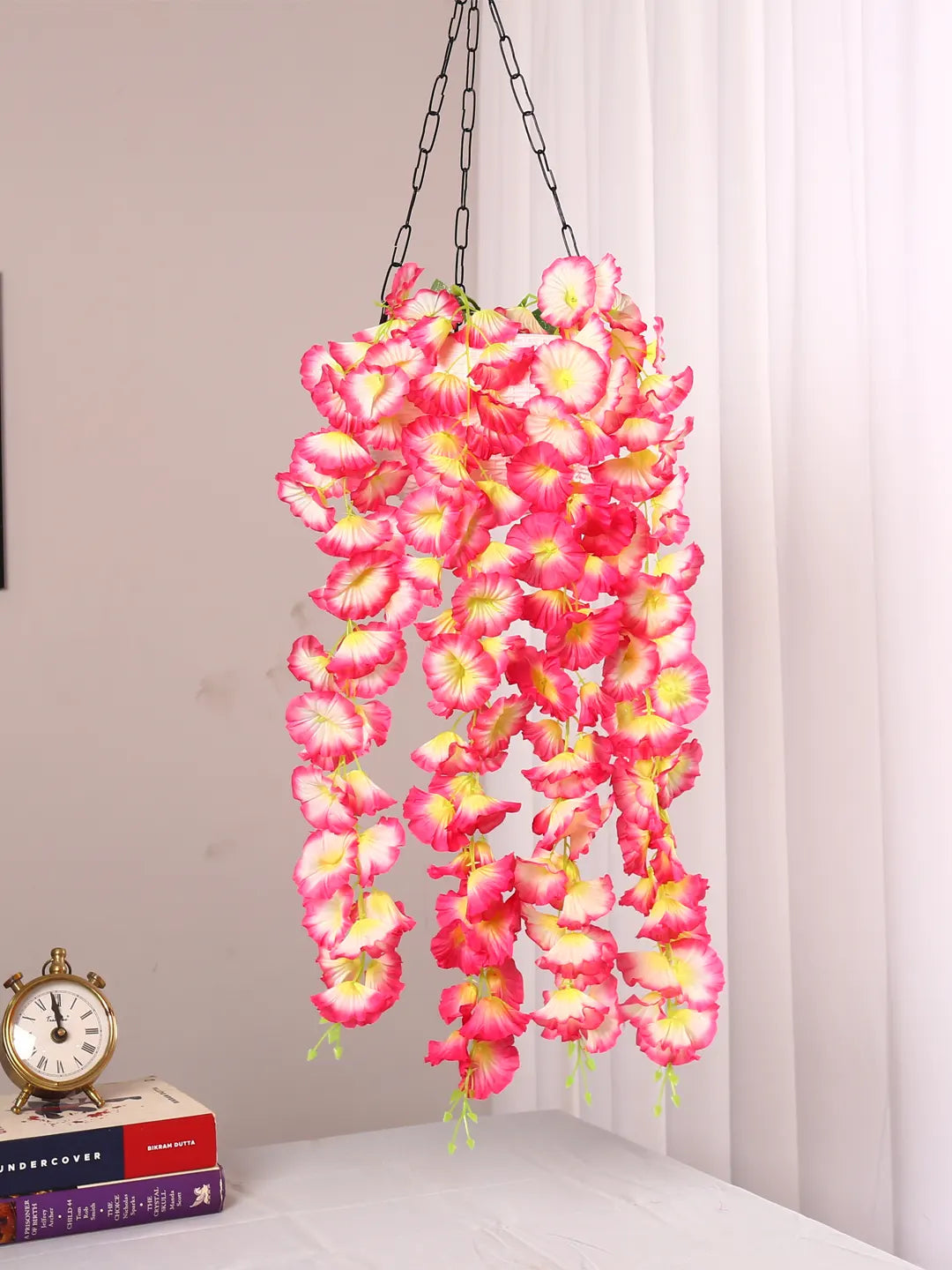 2.4Ft Artificial Morning Glory Flowers Bush Pcak of 1