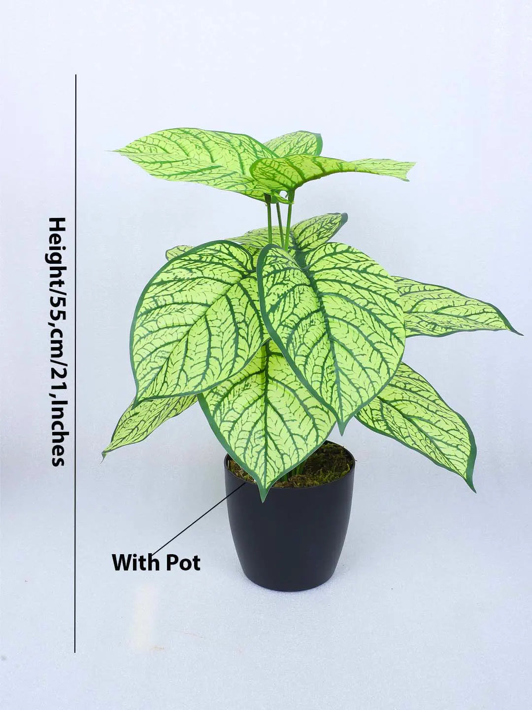 1.8Ft Artificial Dieffenbachia Plant With Pot