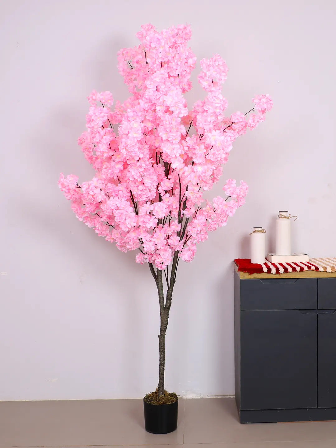 6Ft Artificial Blossom Flowers Plant Trees with Pot