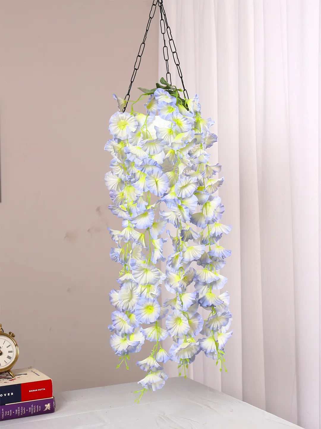 2.4Ft Artificial Morning Glory Flowers Bush Pcak of 1