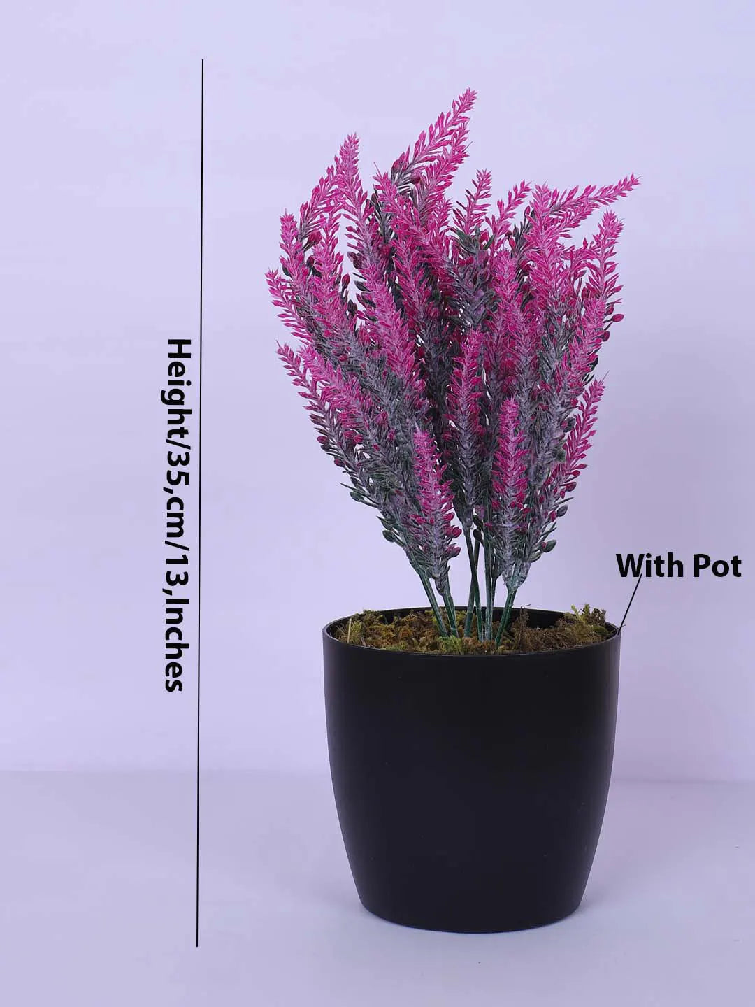 1.1Ft Artificial Lavender Flowers Plants With Pot