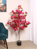 4.5Ft Artificial Bougainvillea Flowers Plants with Pot