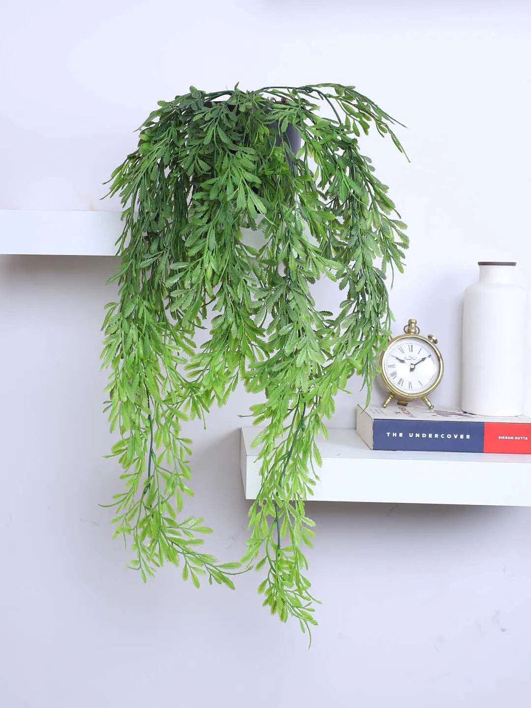 2.2Ft Artificial Plants String of Pearls Plant in Black Pot