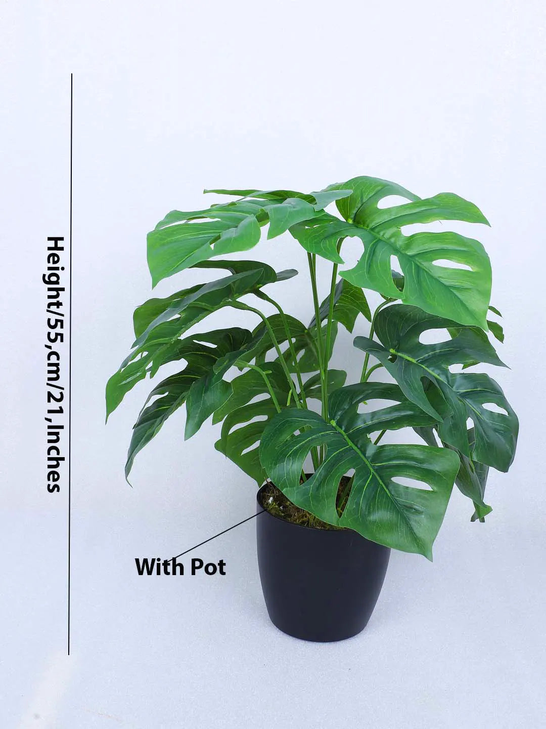 1.8Ft Artificial Monstera Plant With Pot