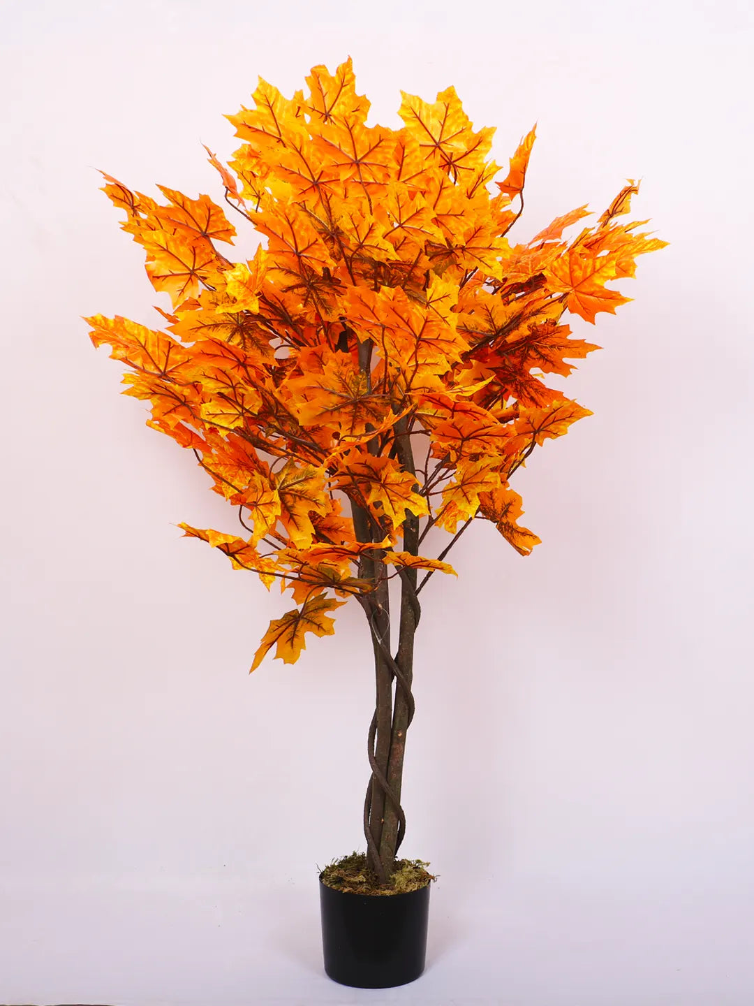 4Ft Artificial Maple Plants Tree with Pot