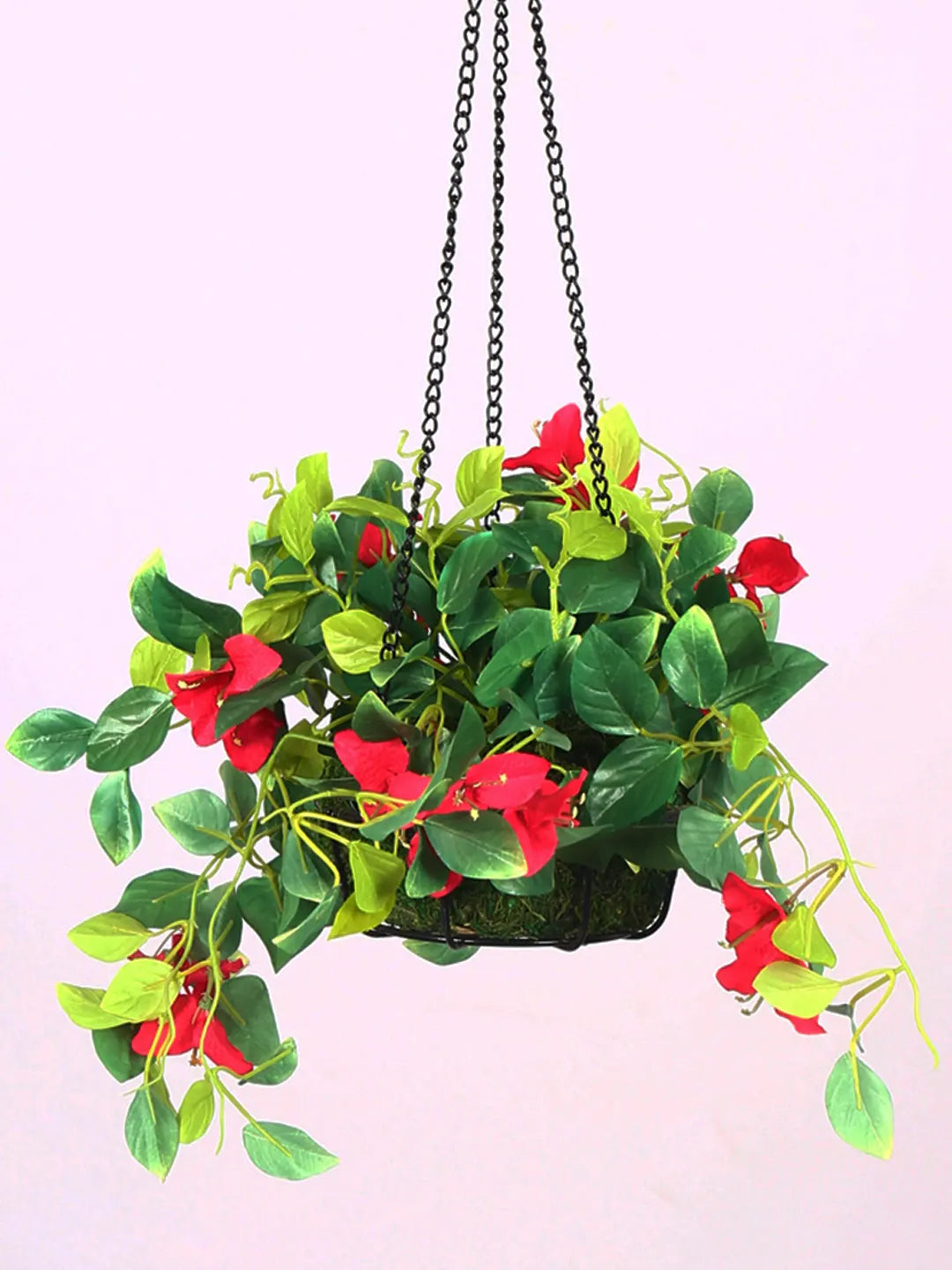 2.6Ft Artificial Hanging Bougainvillea Plants With Pot
