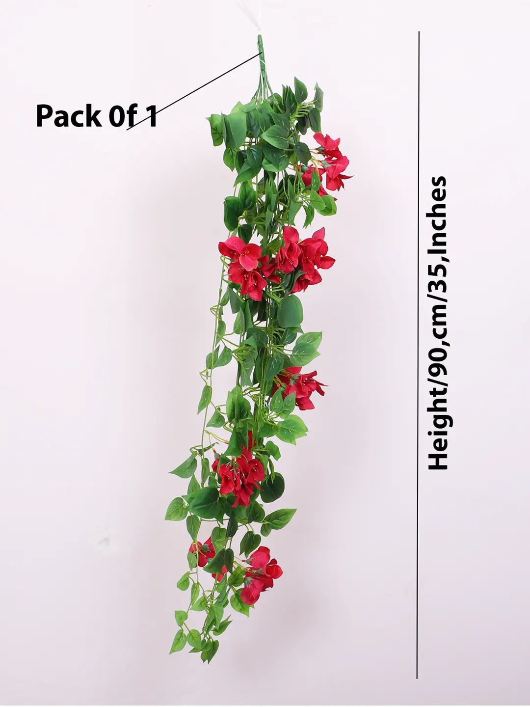 2.7Ft Artificial Hanging Bougainvillea Creeper Flowers Pack of 1