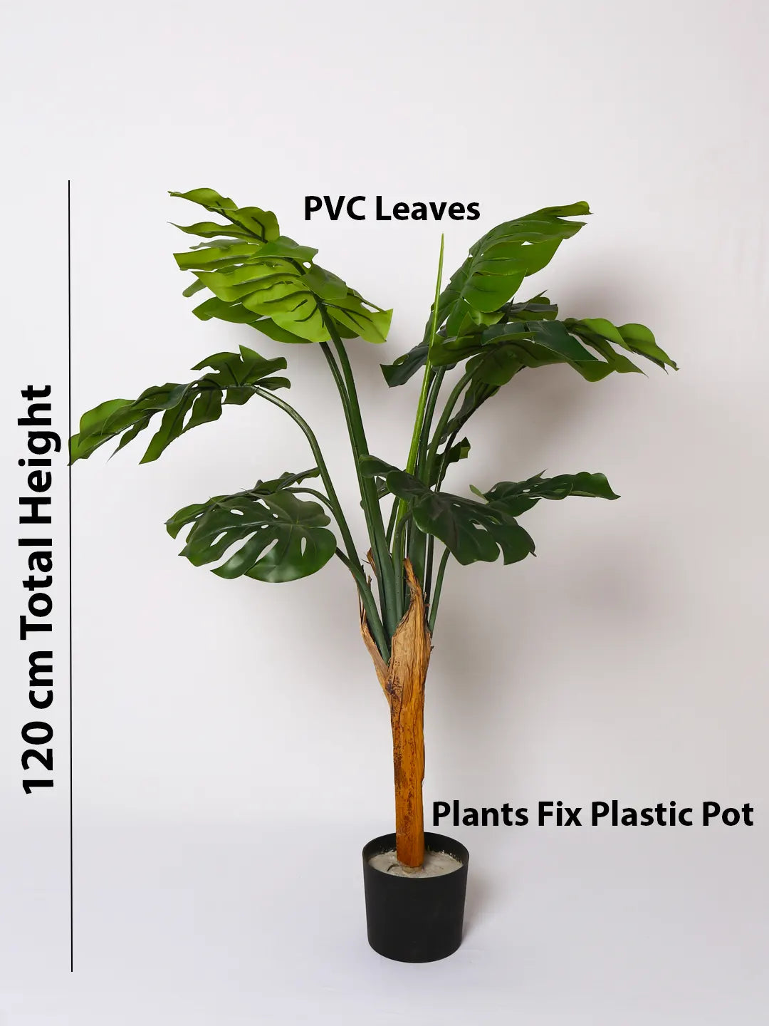 4Ft Artificial Monstera Plant with Pot