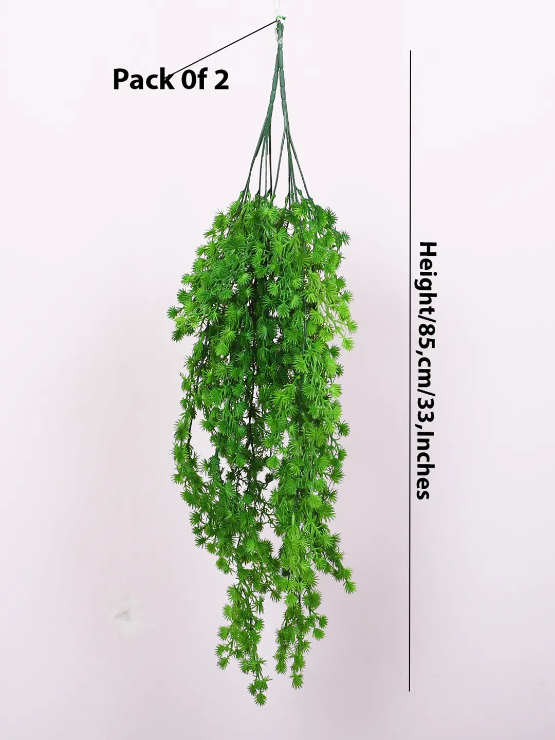 2.6Ft Artificial Hanging Green Creeper Plants Pack of 2