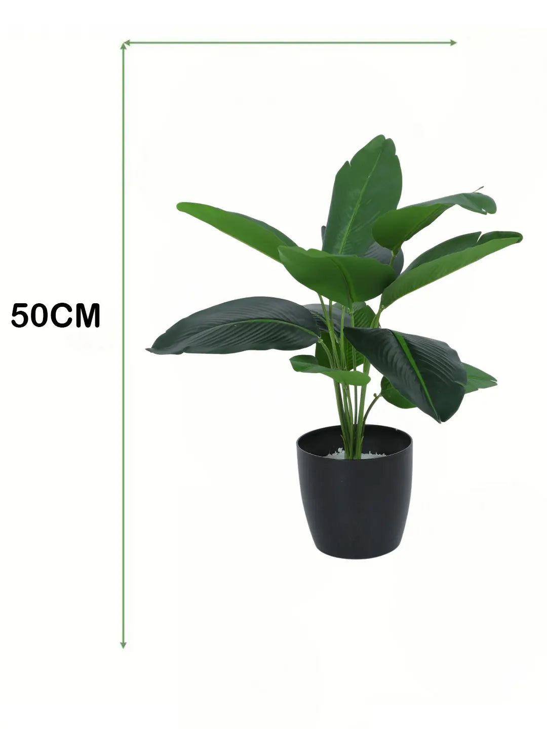 1.6Ft Artificial Banana Plants with Black Pot