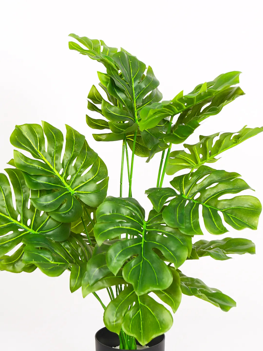 2.1Ft Artificial Monstera Floor Plant with 18 Big Leaves with Pot