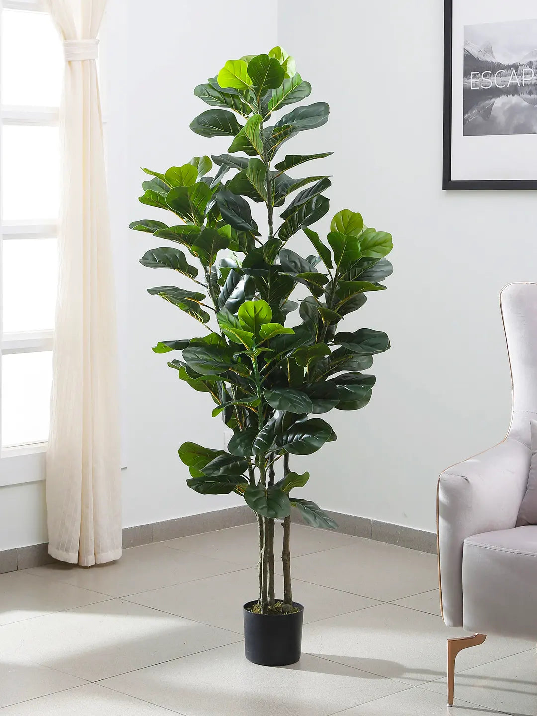 6Ft Artificial Fiddle Leaf Fig Plants for with Pot