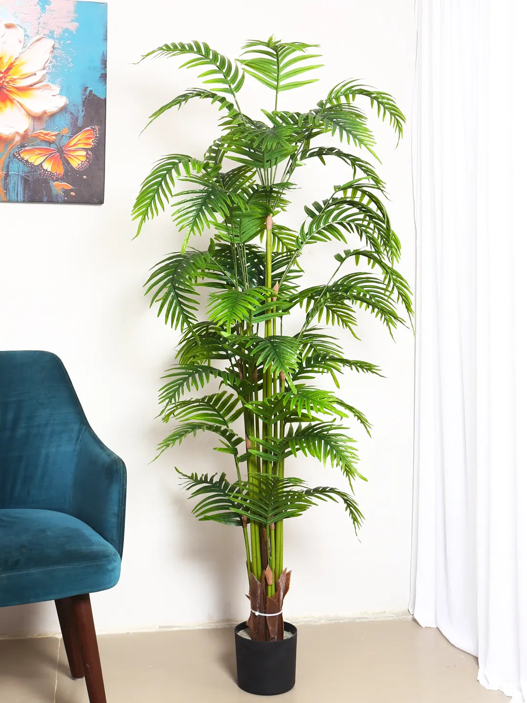 6Ft Artificial Date Areca Palm Plants with Pot