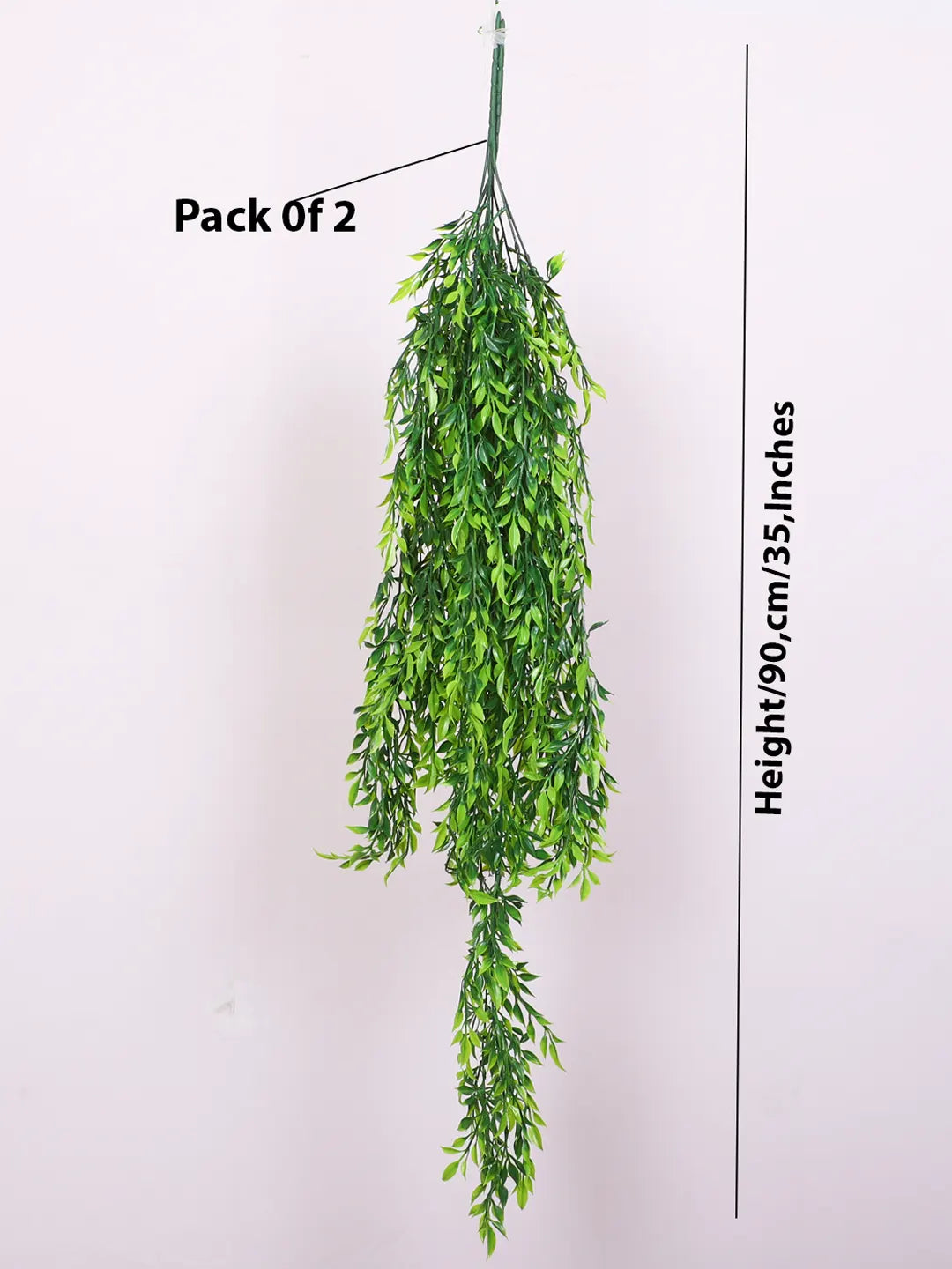 3.1Ft Artificial Hanging Green Creeper Plants Pack of 2