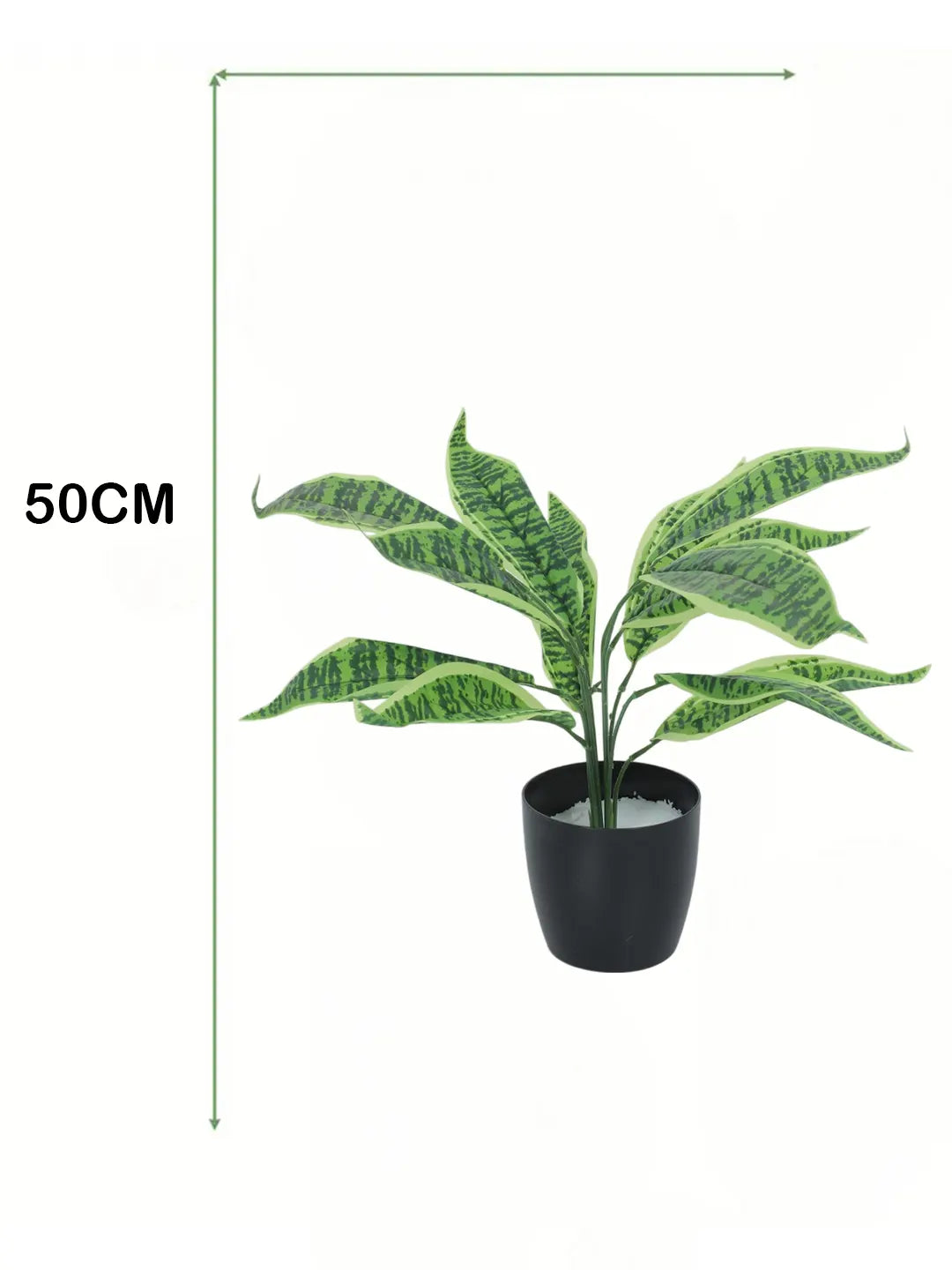 1.6Ft Artificial Snake Plants with Black Pot
