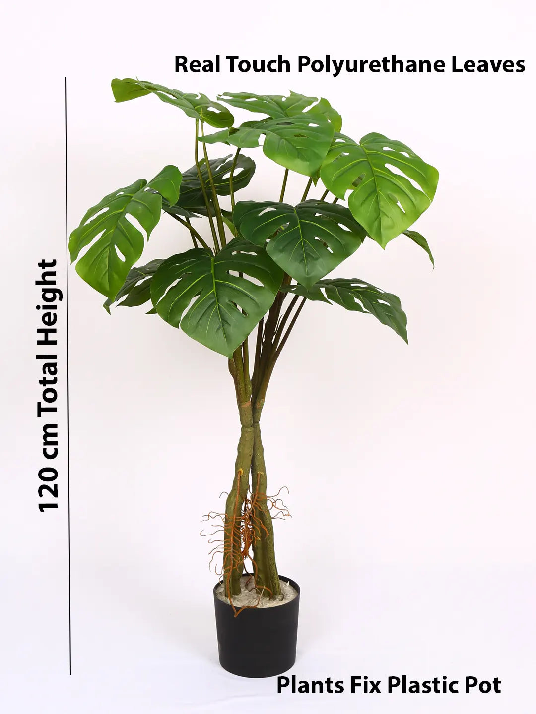 4Ft Artificial Monstera Plant with Pot