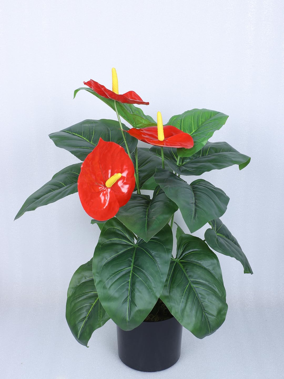 2.2Ft Artificial Anthurium Flower Plants for with Pot