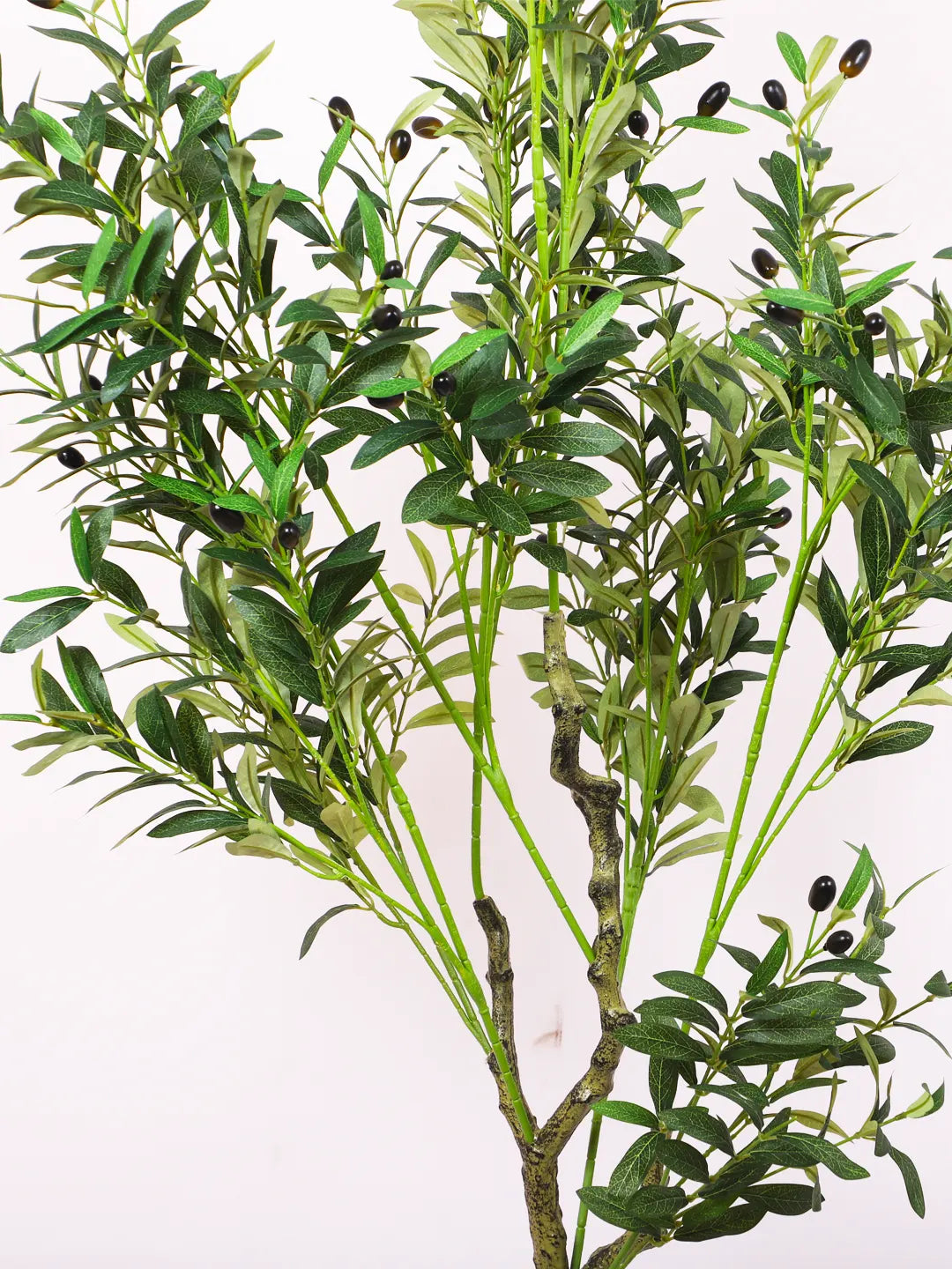 5Ft Artificial Olive Tree Fake Potted Olive Silk Tree with Pot