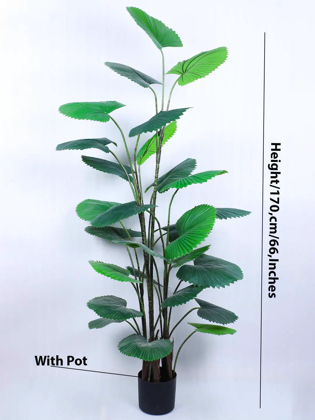 5.5Ft Artificial Palm Plant With Pot