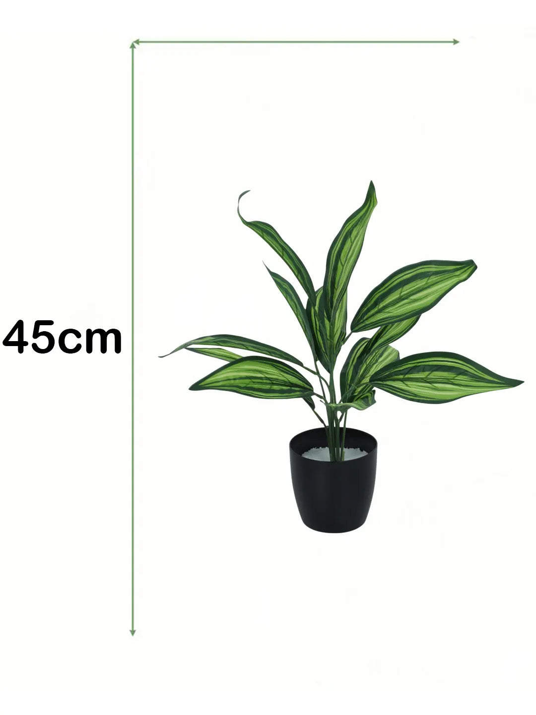 1.6Ft Artificial Dracaena Plants with Black Pot