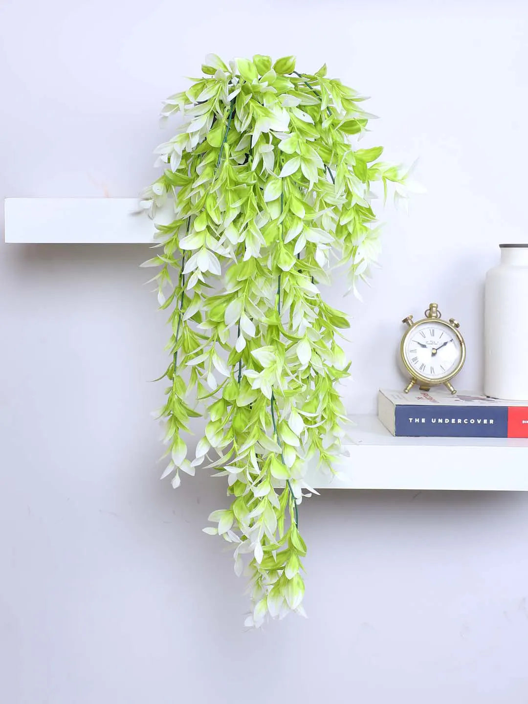 2.2Ft Artificial Plants String of Pearls Plant in Black Pots