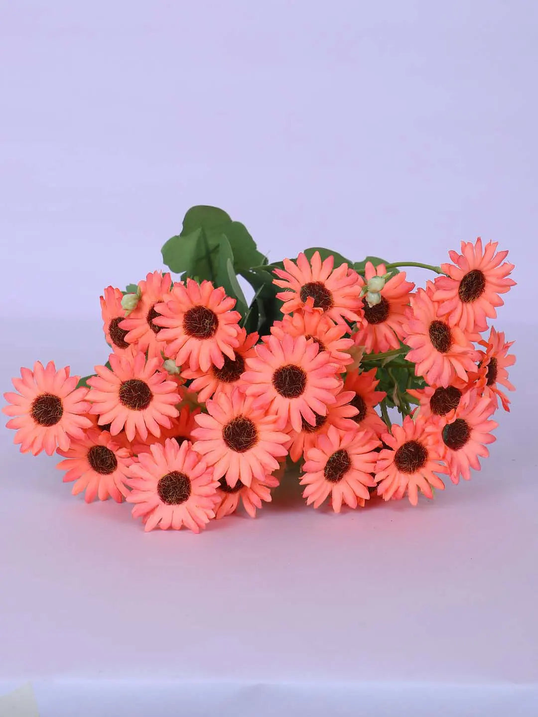 1Ft Artificial Dutch Daisy Flower Potted Plant With Black Pot