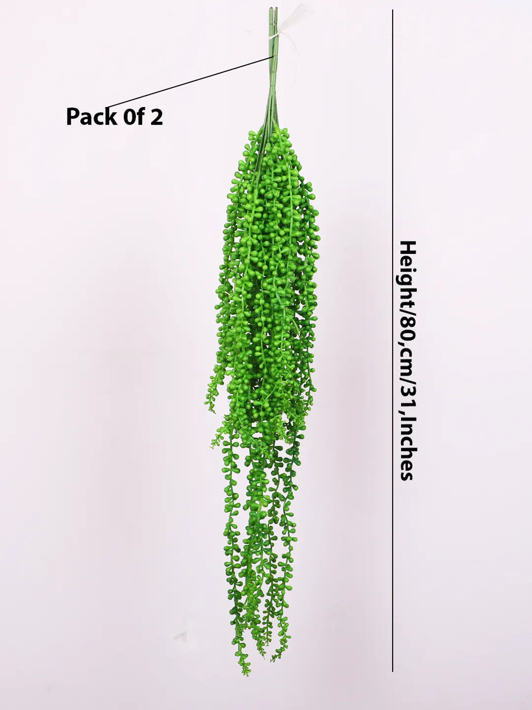 2.6Ft Artificial Hanging Green Creeper Plants Pack of 2