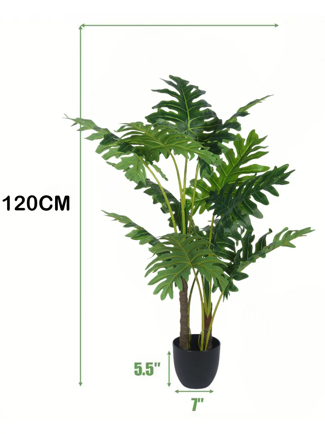 4.Ft Artificial Guiana Plants with Pot