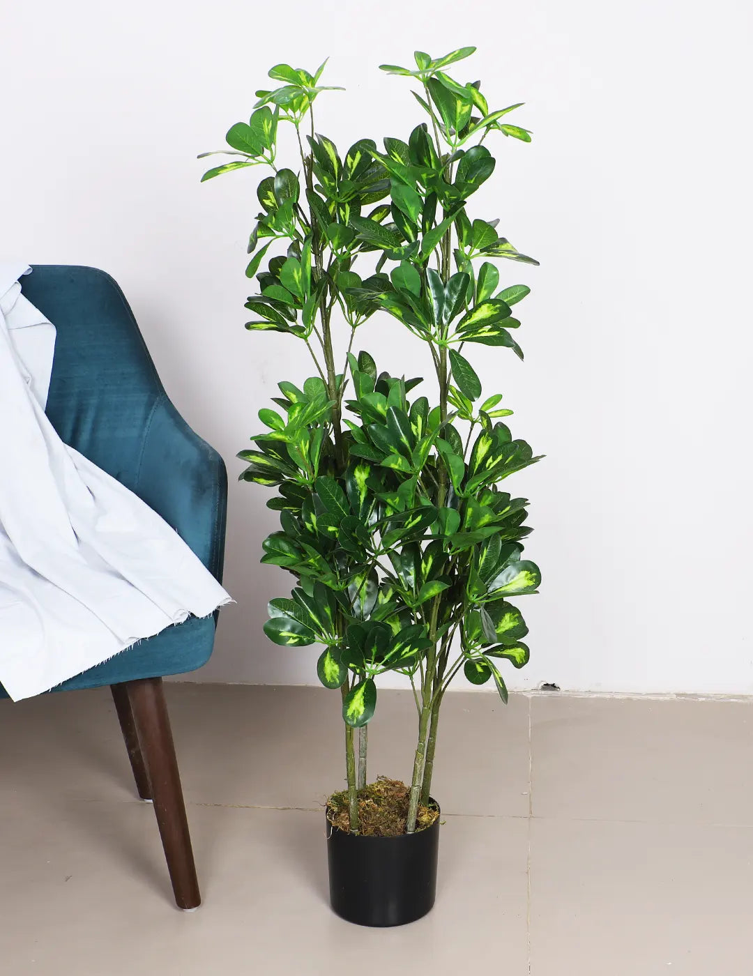 4Ft Artificial Schefflera Plant Trees with Pot
