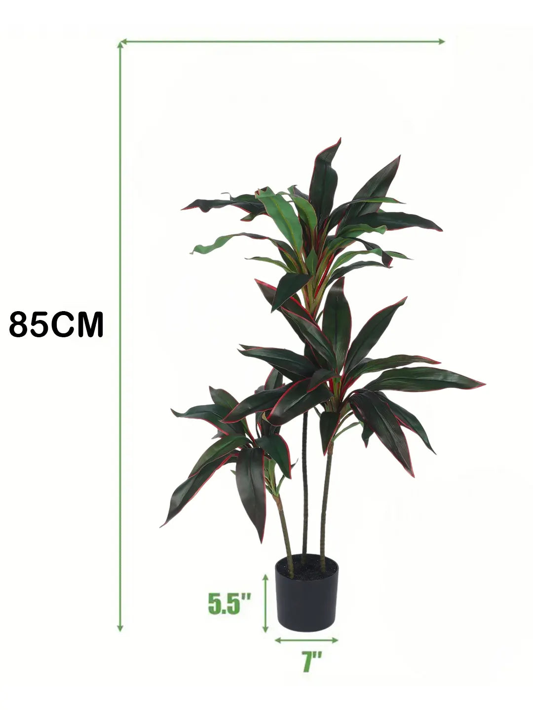 3Ft Artificial Dracaena Plants for with Pot