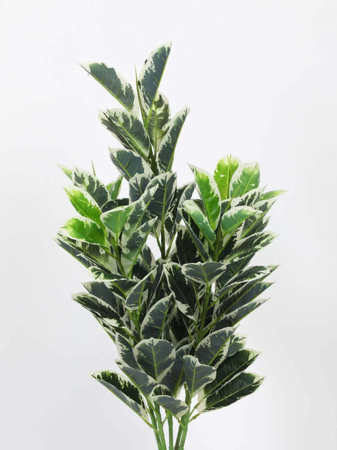 2.7Ft Artificial Croton Plants With Basic Black Pot