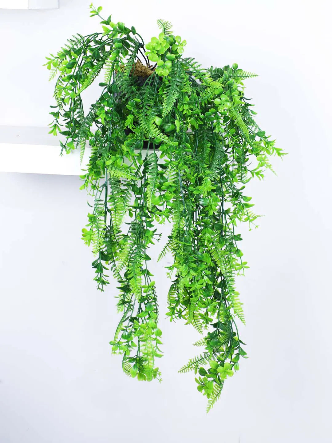 2.2Ft Artificial Plants String of Pearls Plant in Black Pots