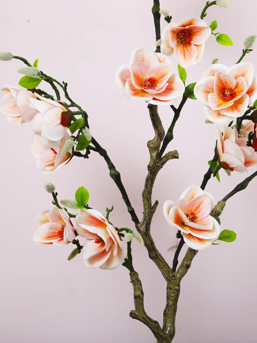 4Ft Artificial Magnolia Flowers Plant with Pot