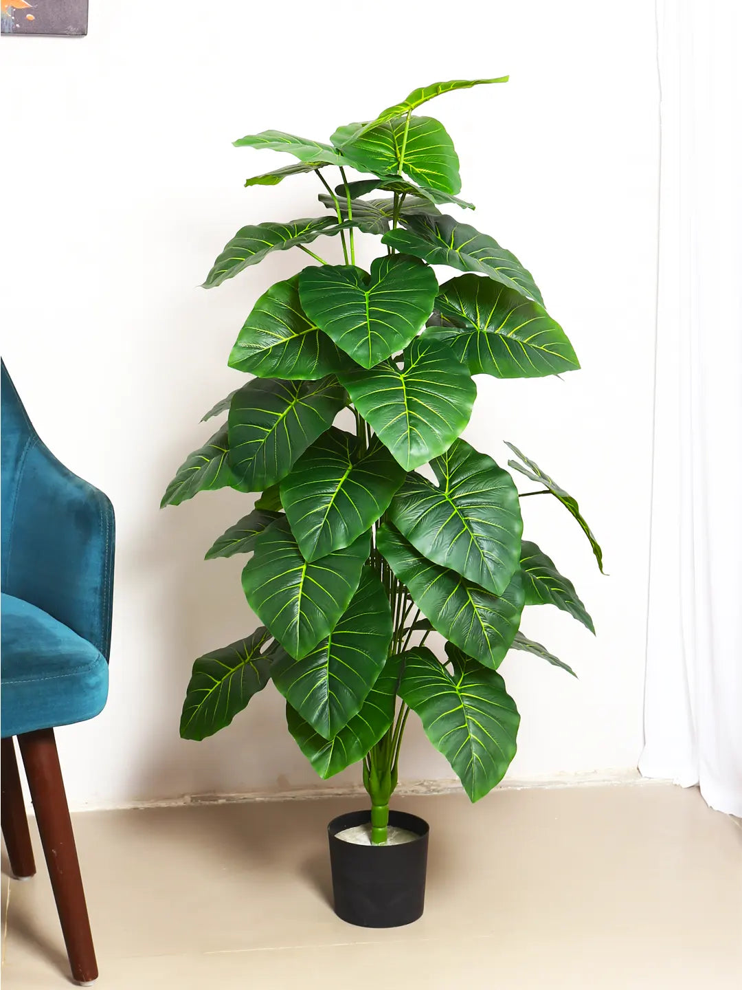 4Ft Artificial Rubber Plants with Pot