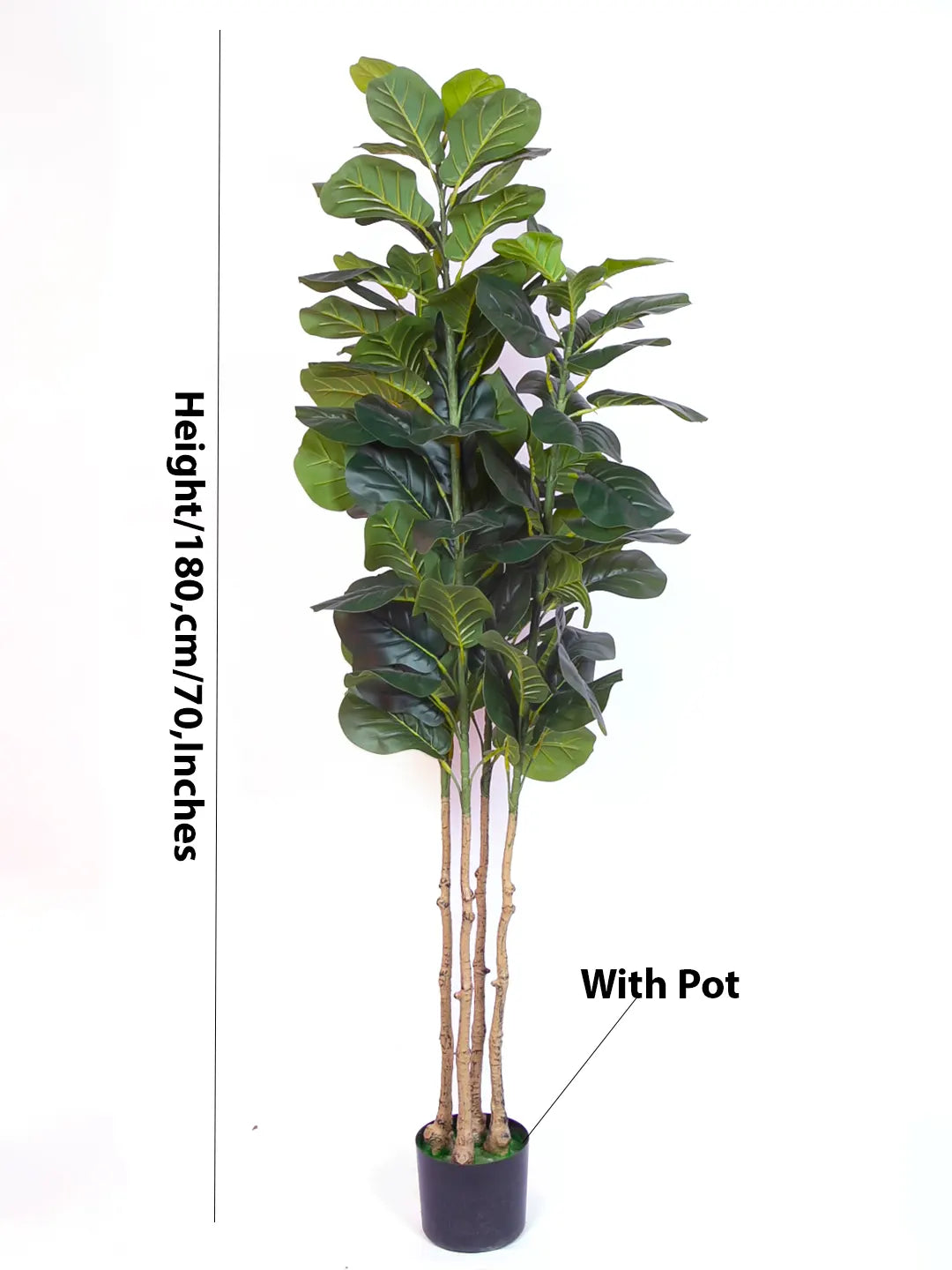 5.5ft Artificial Fiddle Leaf Fig Plants for with Pot