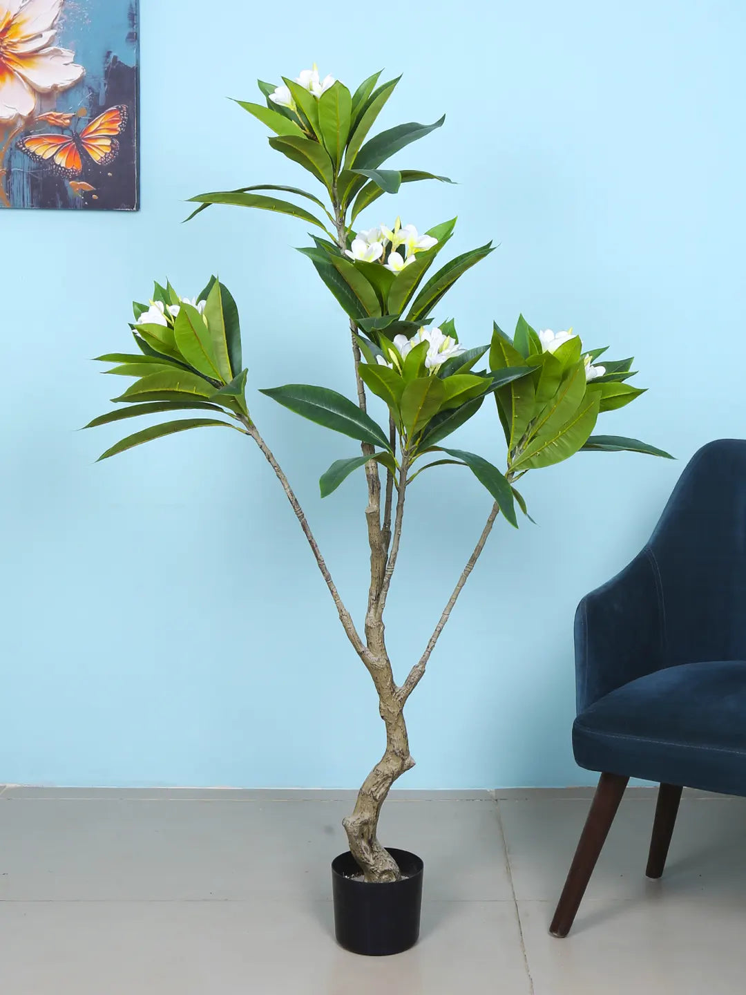 5Ft Artificial Magnolia Flowers Tree with Pot