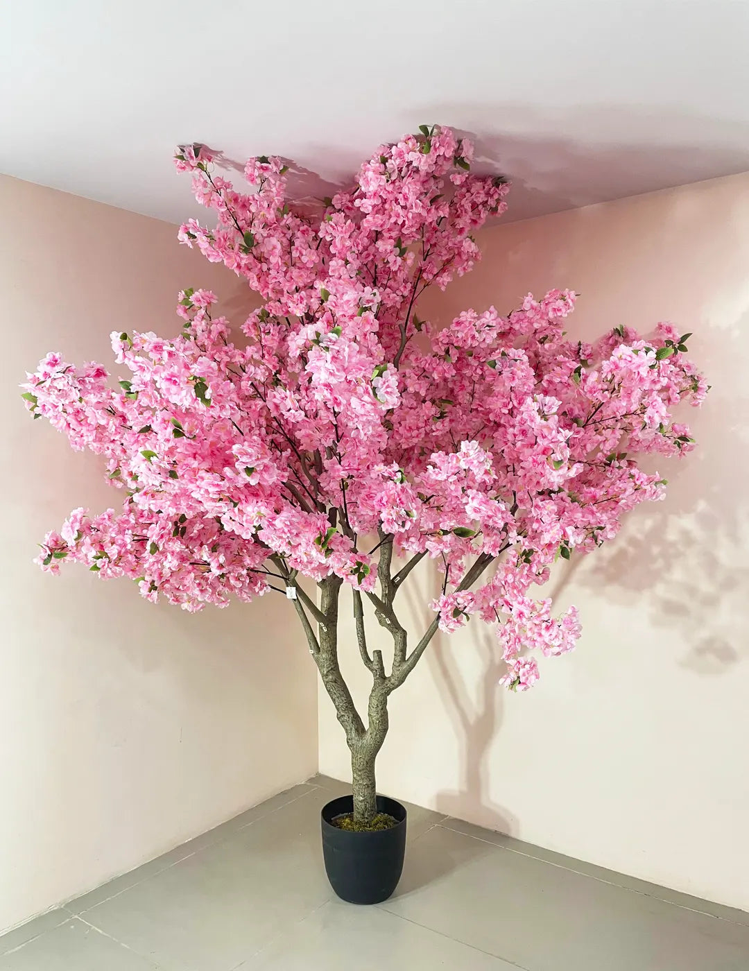 8.2Ft Artificial Cherry Blossom Flowers Plant With Pot