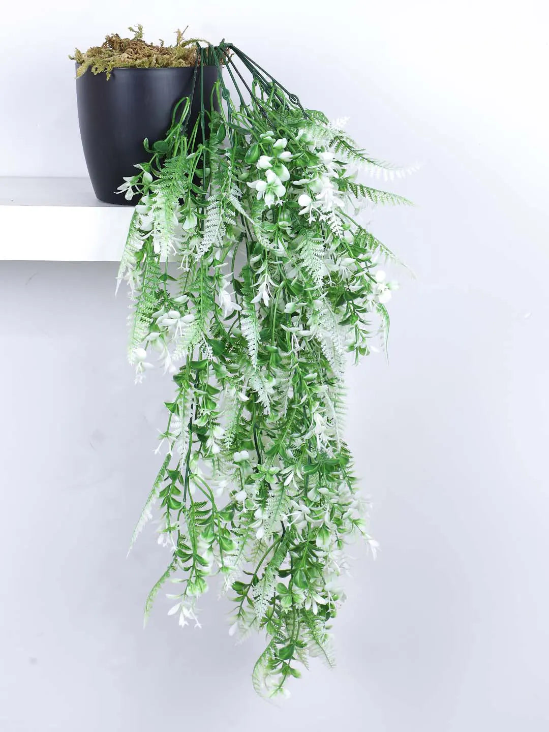 2.2Ft Artificial Hanging Plants With Pot,