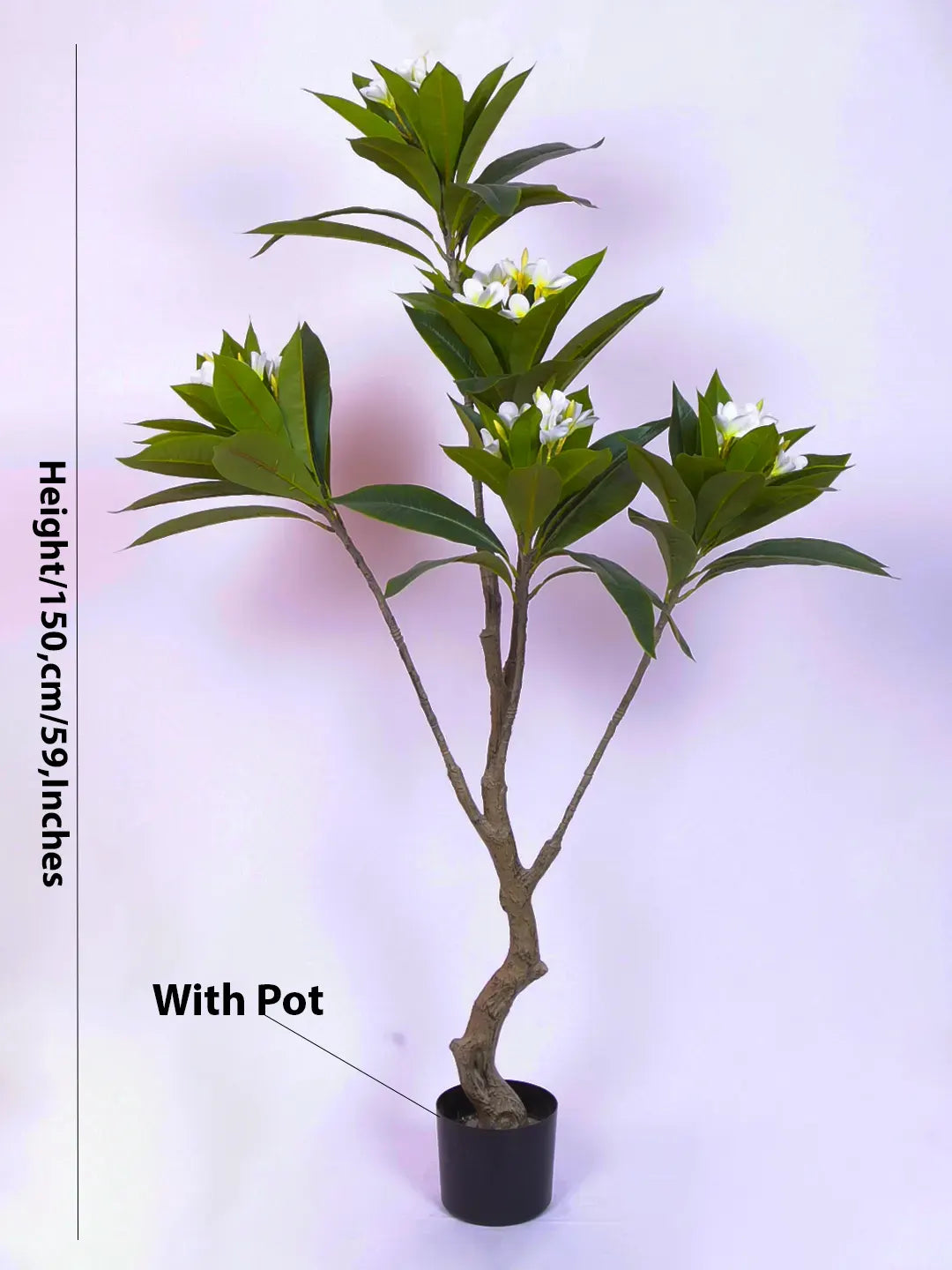 5Ft Artificial Magnolia Flowers Tree with Pot
