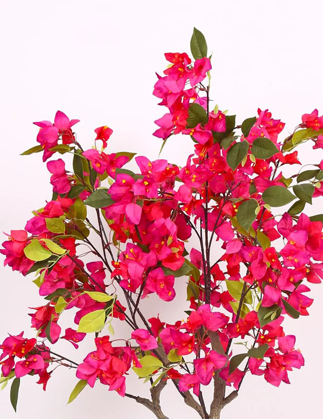 2.9Ft Artificial Bougainvillea Tree, Faux Silk Flower Plant With Pot