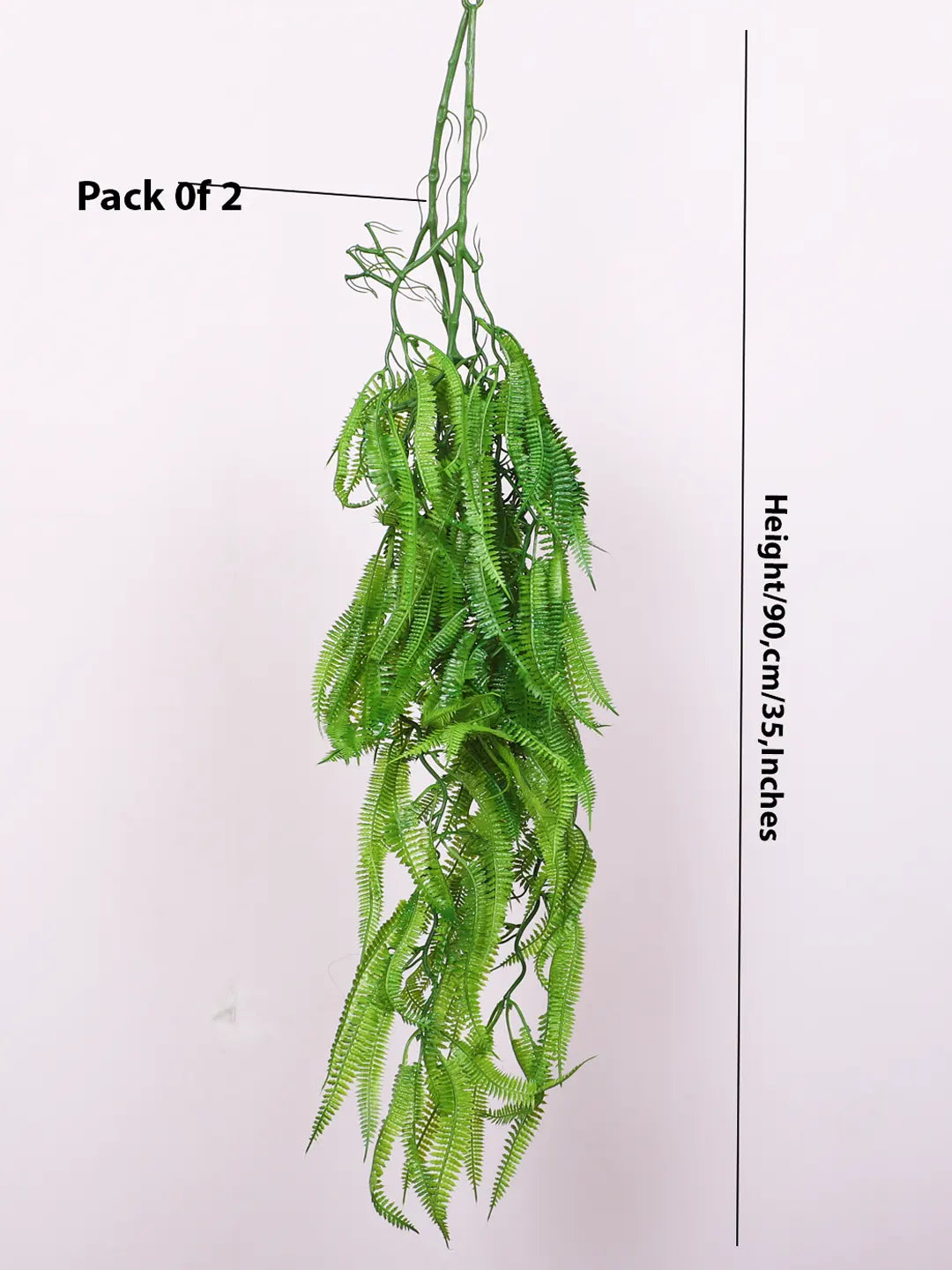 2.6Ft Artificial Hanging Green Creeper Plants Pack of 2